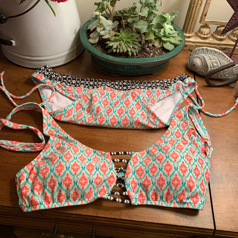 🏆BOGO! 👙Malibu Dream Girl worn FUN bikini 2 piece Sexy Top w pads